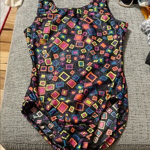Colorful Geometric Patterned leotard
